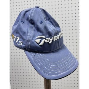 TaylorMade Hat Cap Strap Back Blue RBZ R11S Golf Baseball Mens Cotton Logo